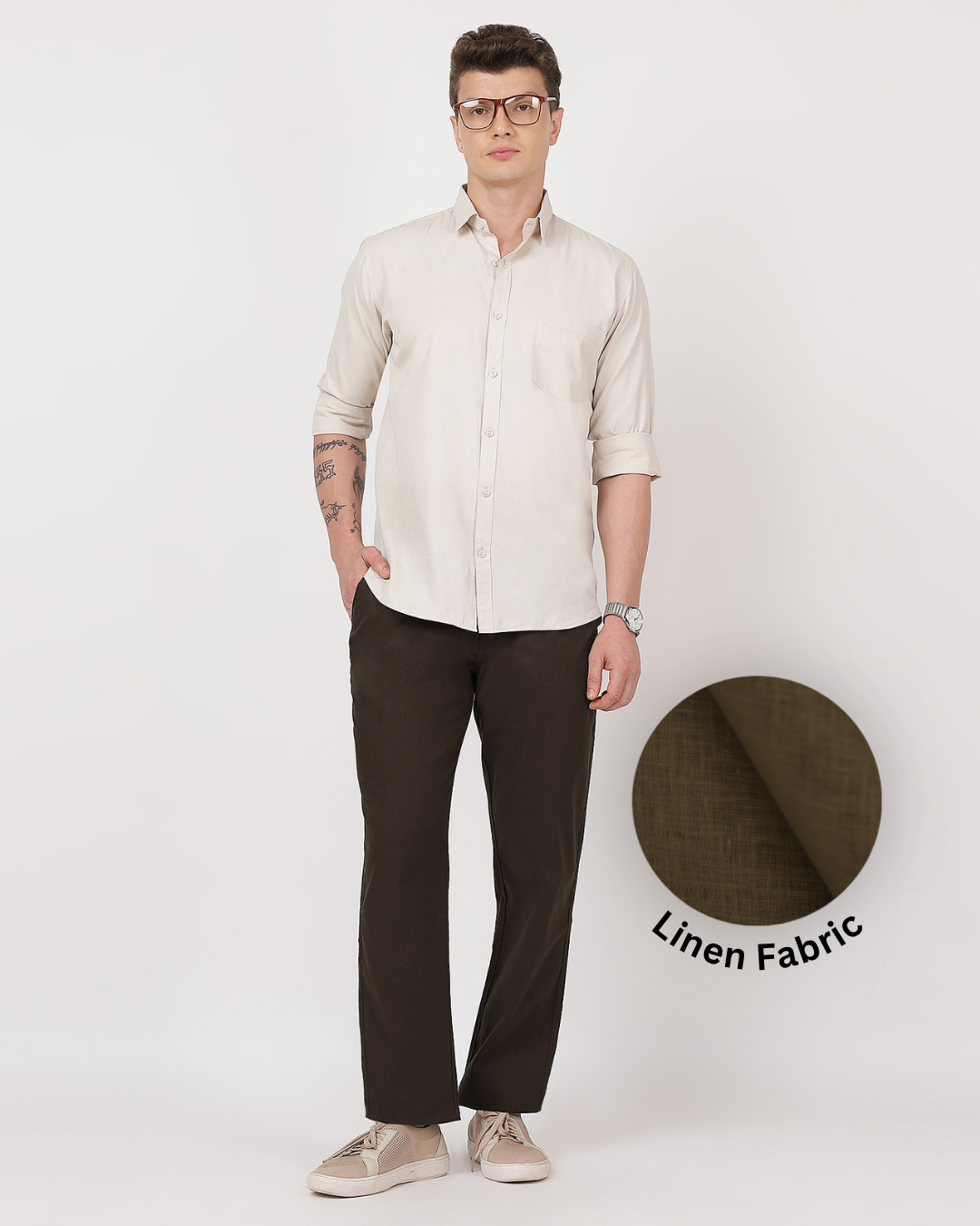 Premium and comfortable brown linen pants