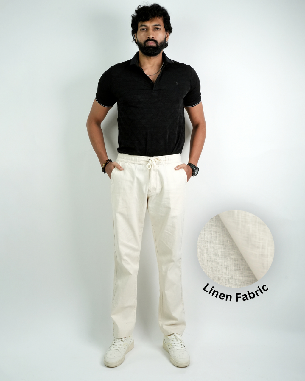 Linen Pant 001 [Natural]