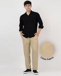 Loose Linen Pant [Khakhi]