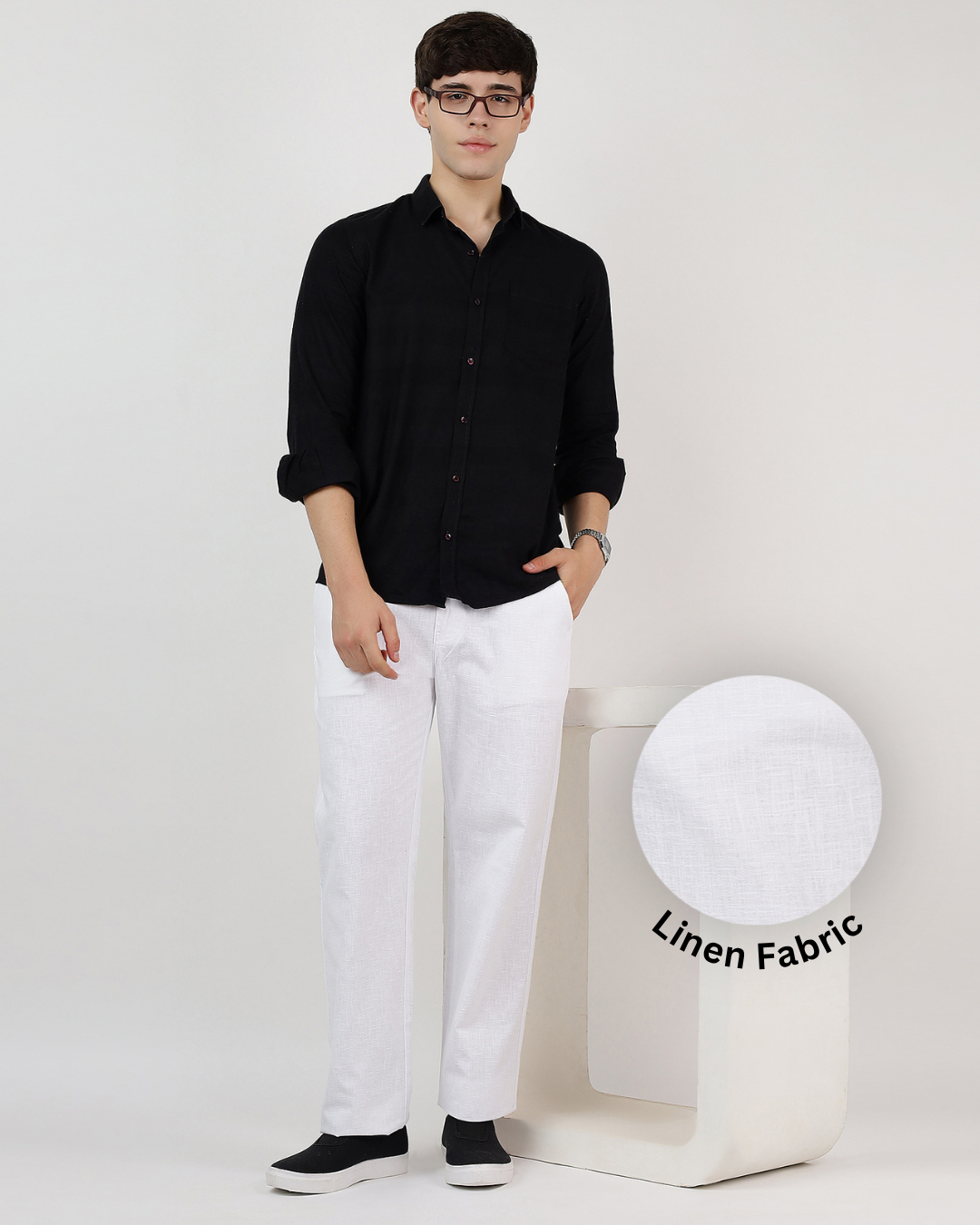 White Linen Pant