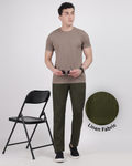 Olive-comfortable-linen-pants