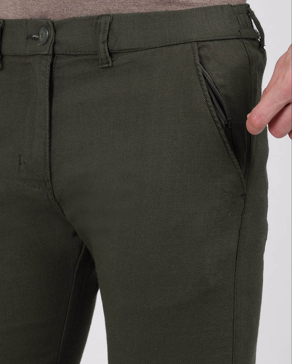Olive-comfortable-linen-pants