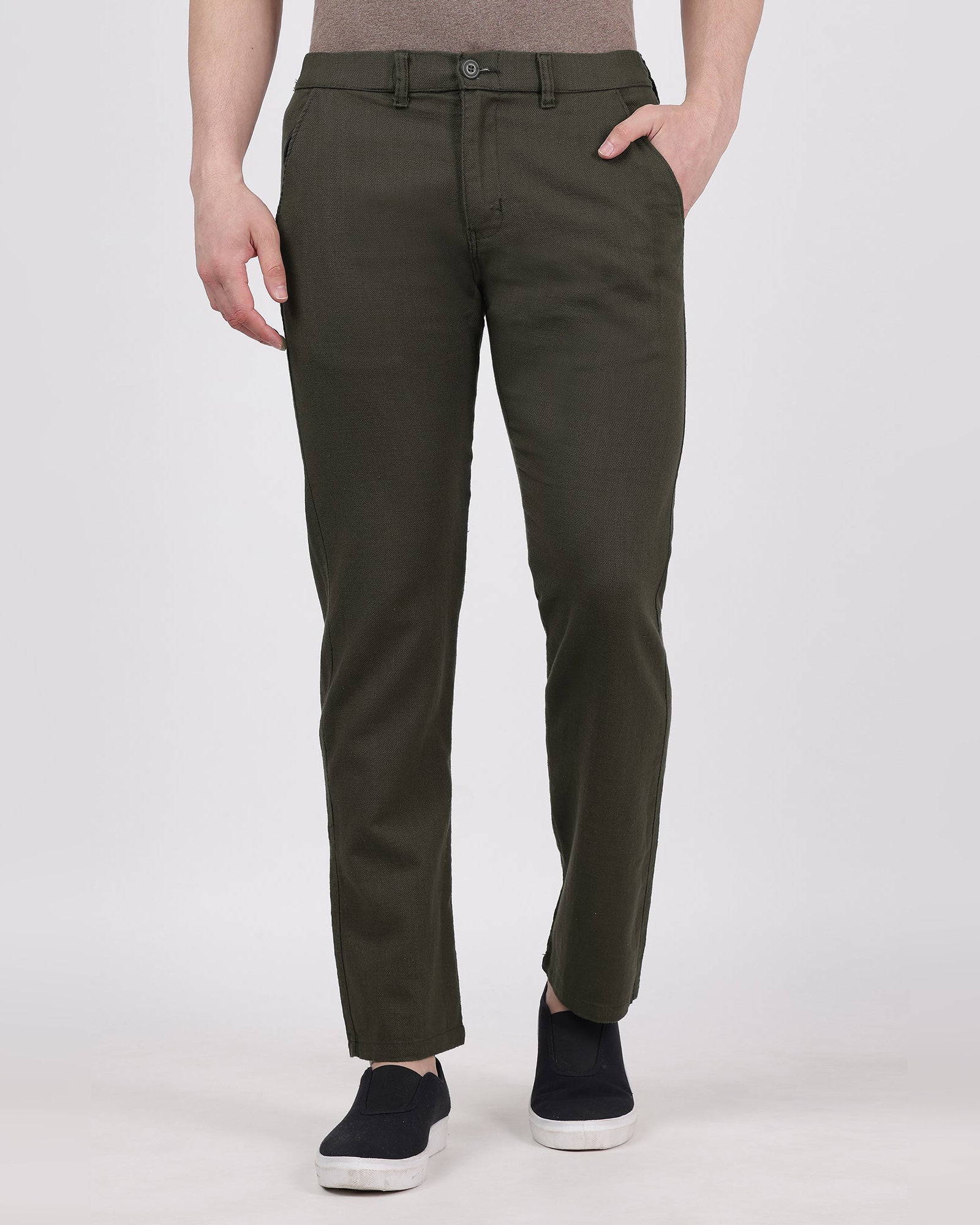 Olive-comfortable-linen-pants