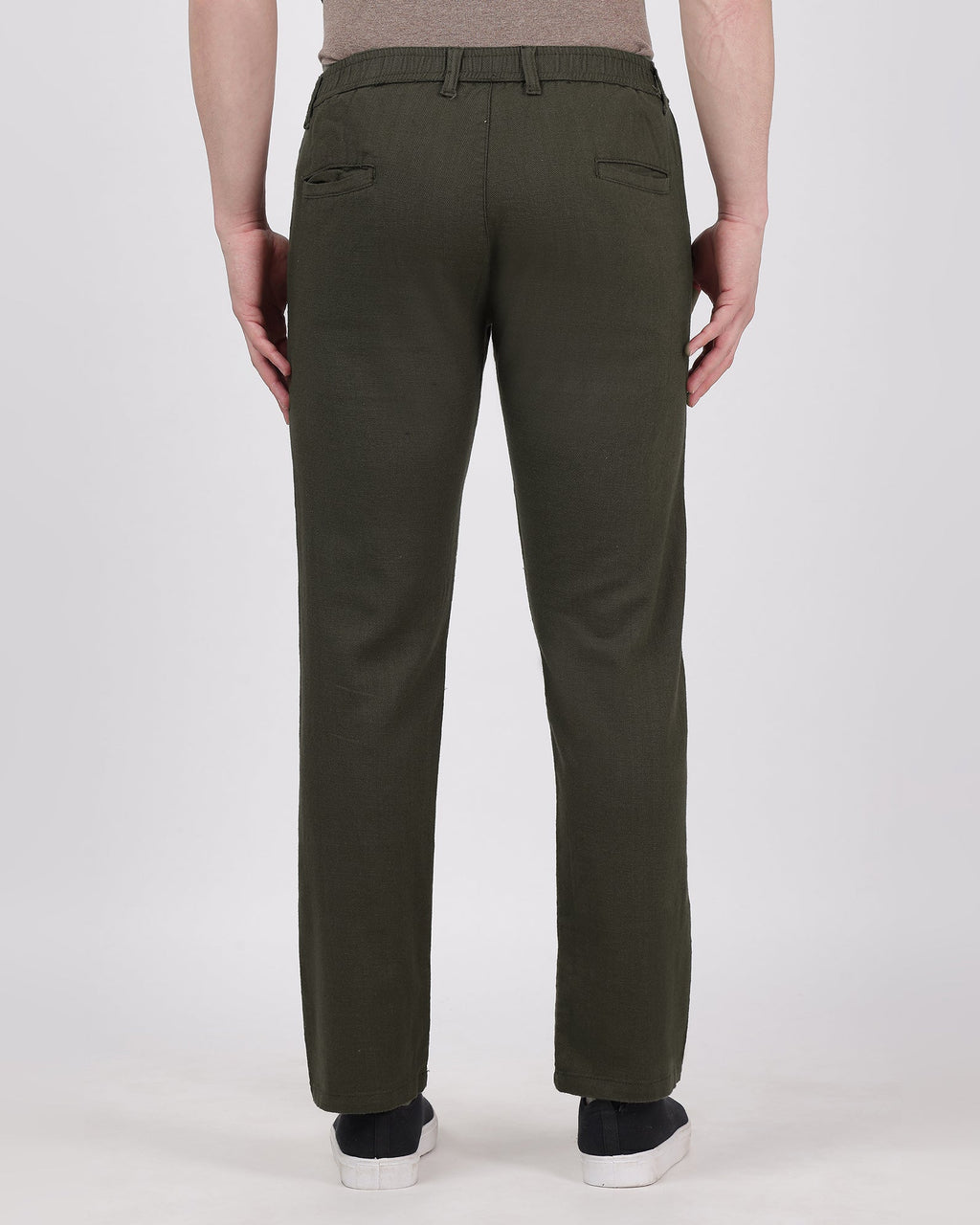 Olive-comfortable-linen-pants