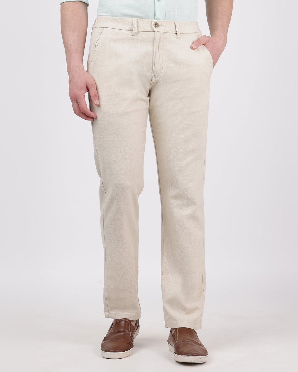 Beige-comfortable-linen-pants