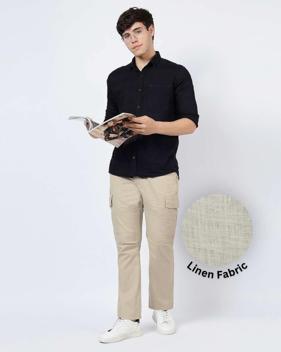Linen Cargo 001 [Beige]