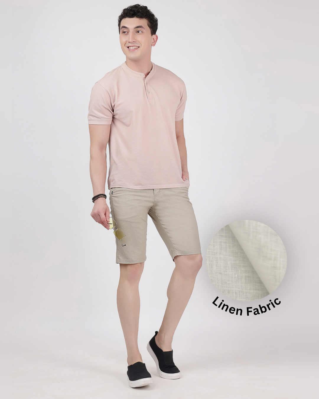 Linen Shorts [Beige]
