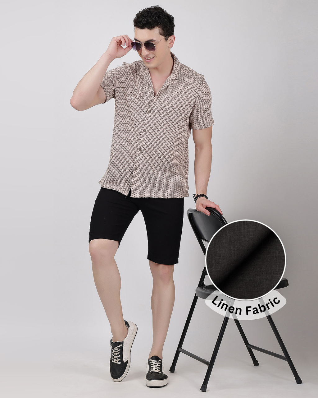 Linen Shorts [Black]