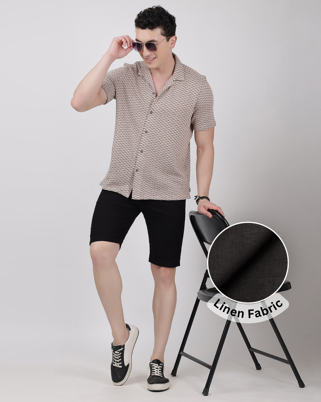 Linen Shorts [Black]