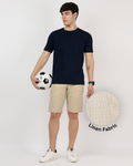Lined Linen Shorts [Fawn]
