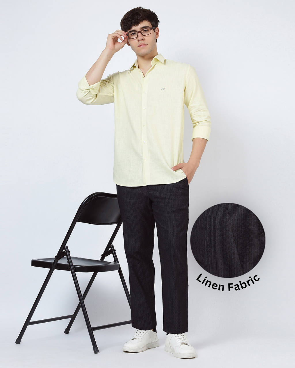 Lined Linen Pant [Black]