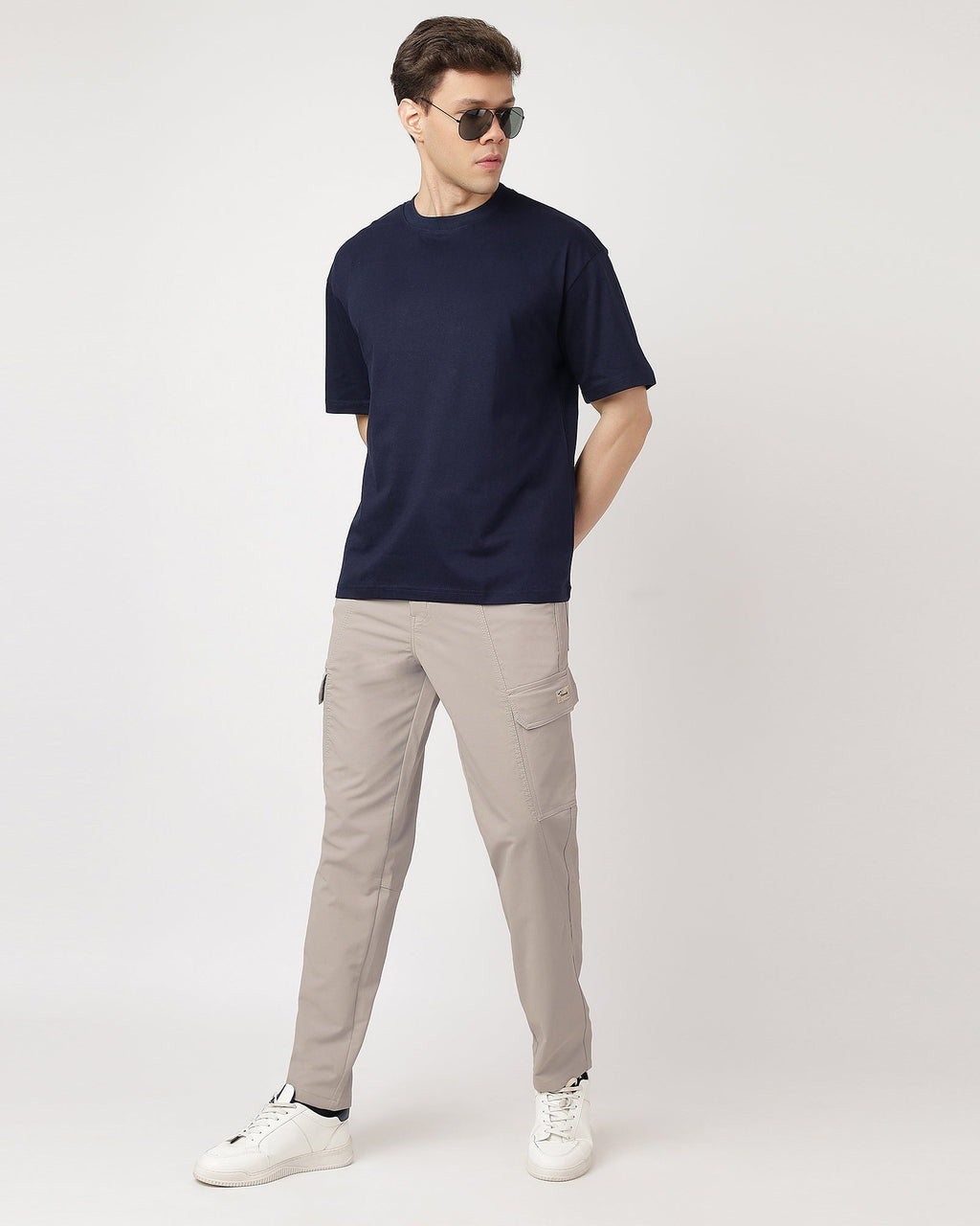Grey-comfortable-cargos