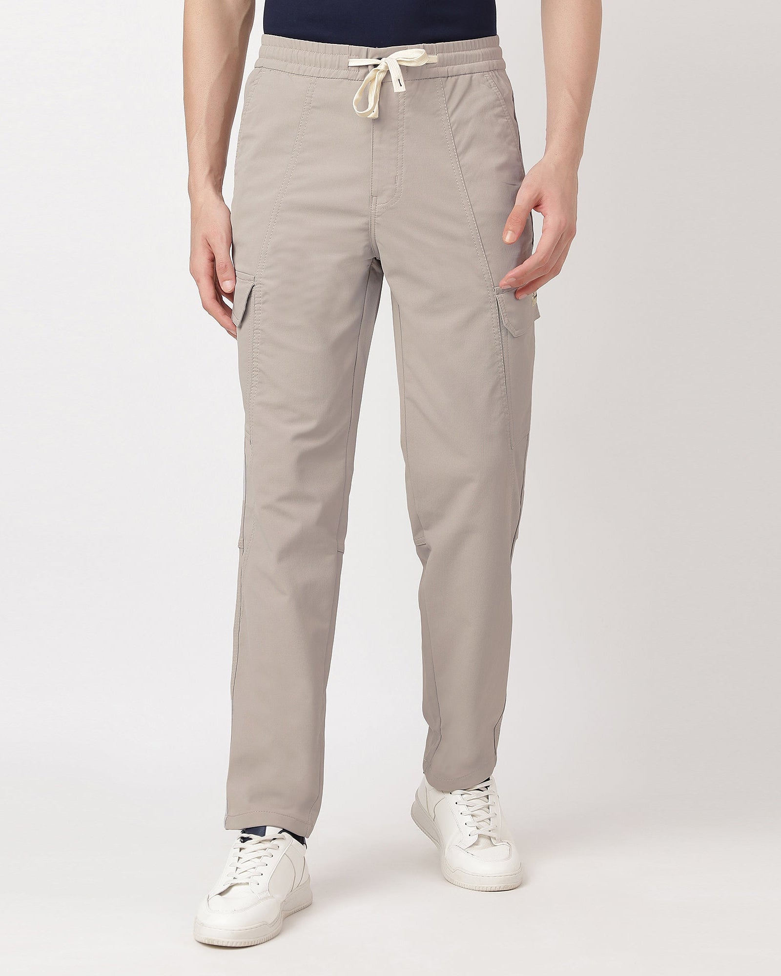 Grey-comfortable-cargos