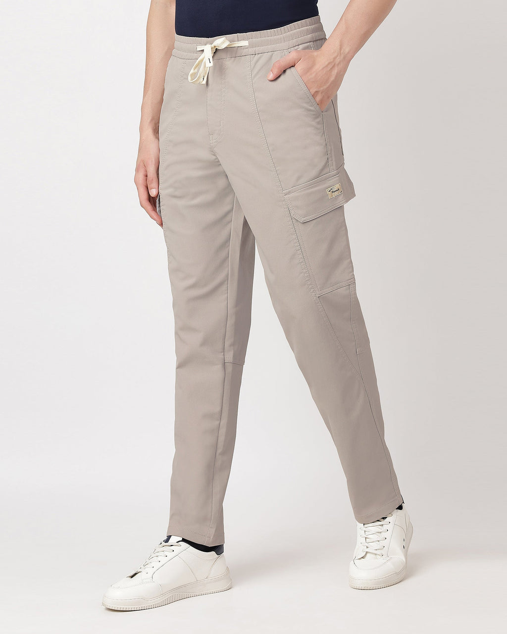 Grey-comfortable-cargos