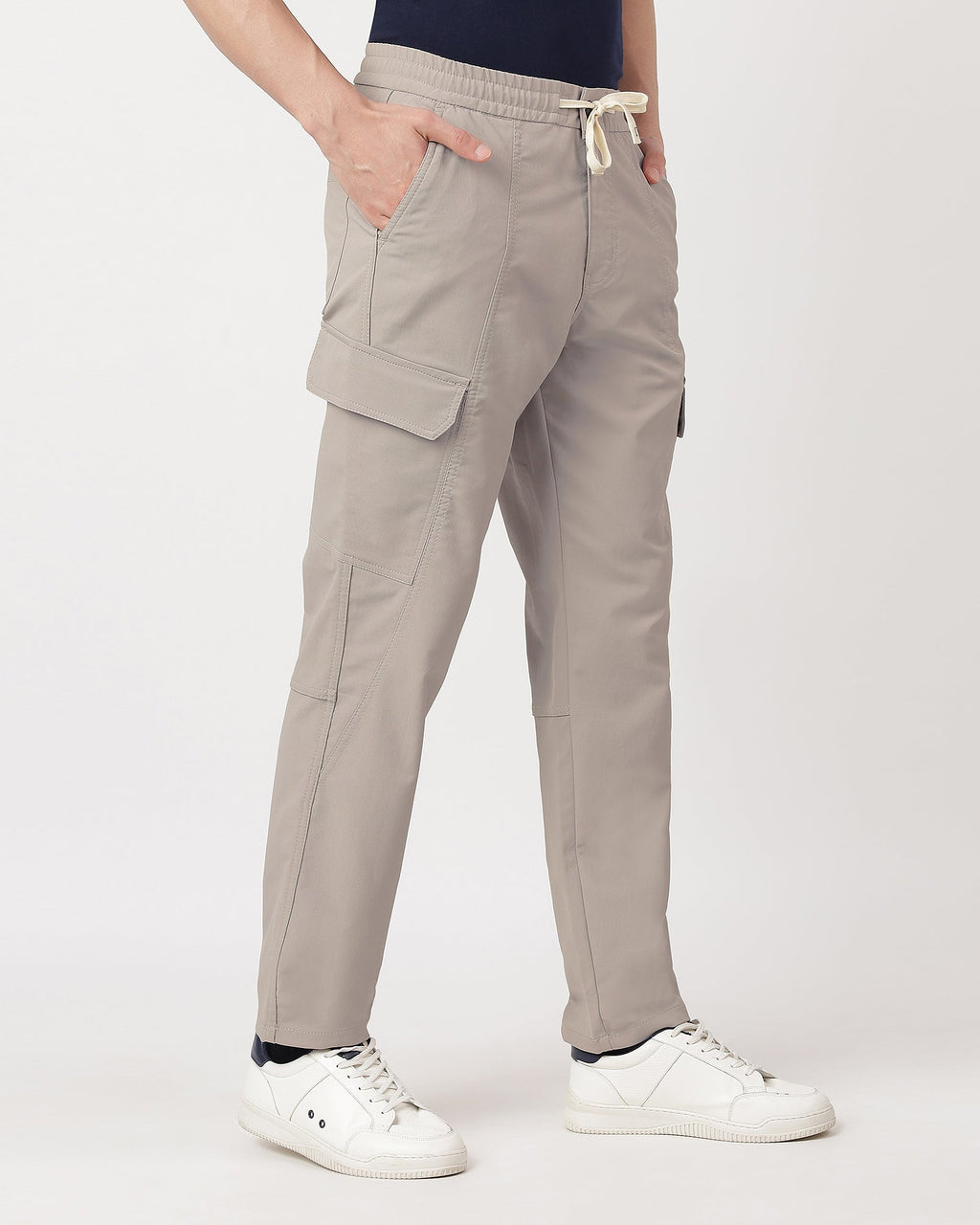 Grey-comfortable-cargos