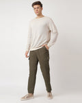 Olive-comfortable-cargos