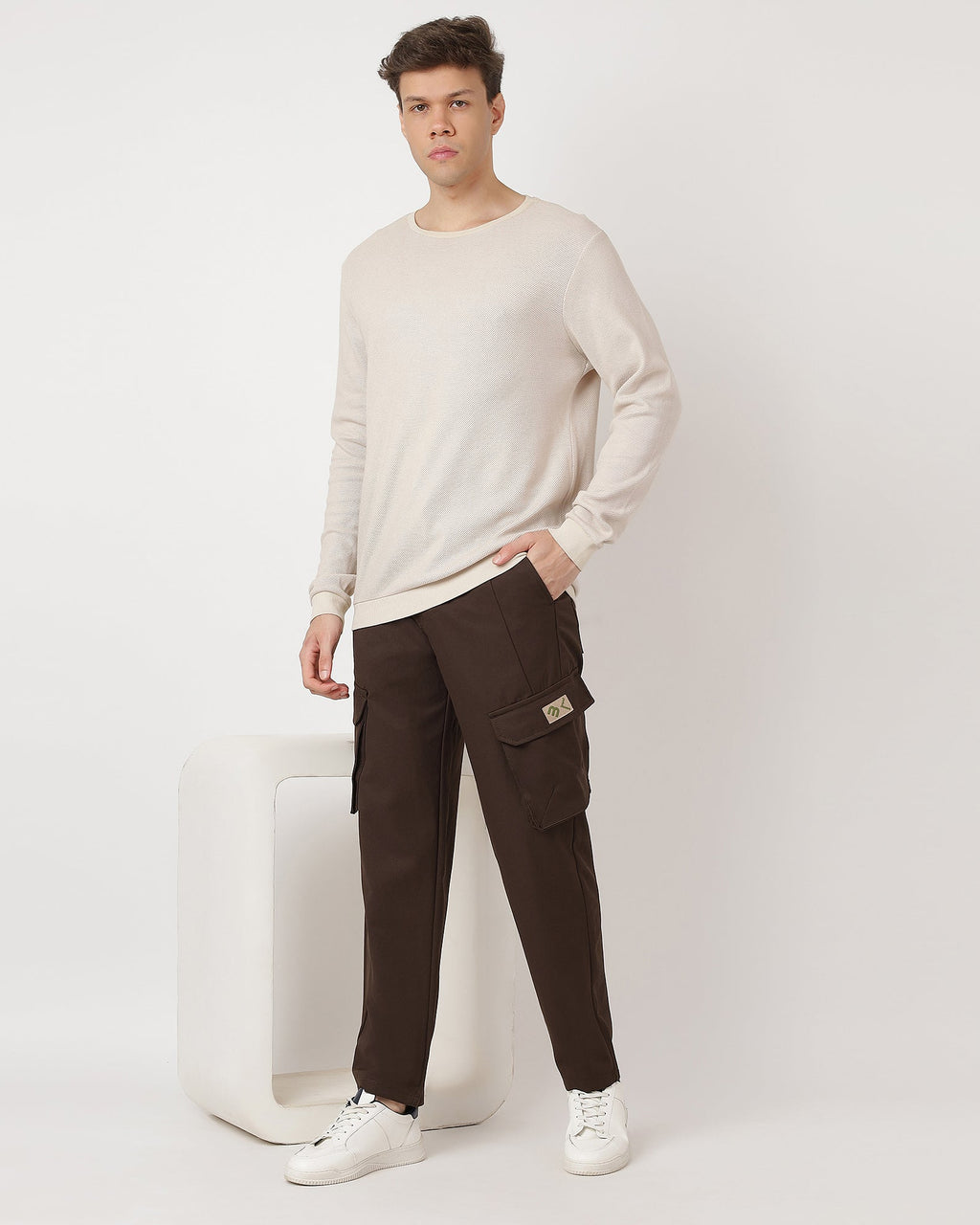 Brown-comfortable-cargos