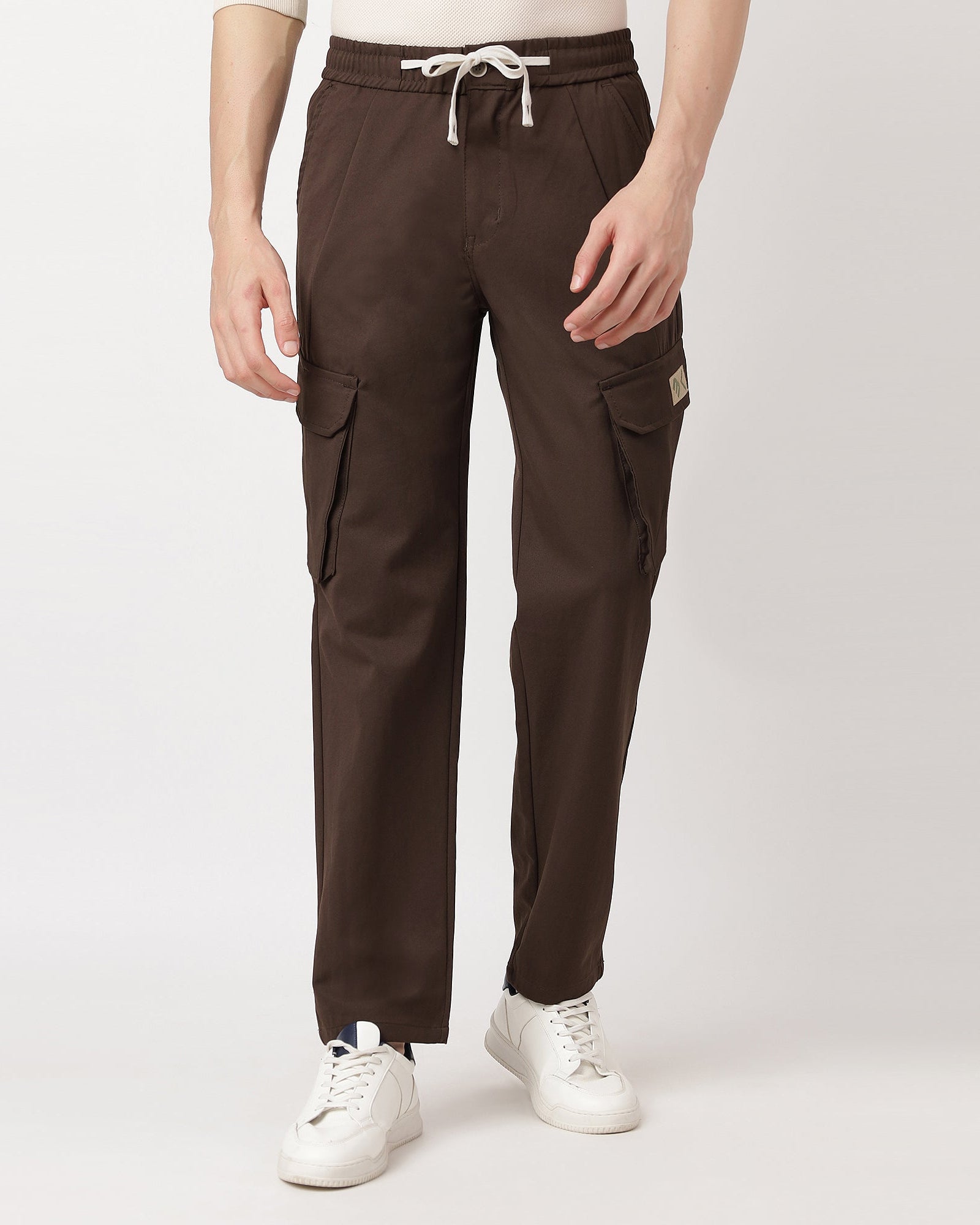 Brown-comfortable-cargos