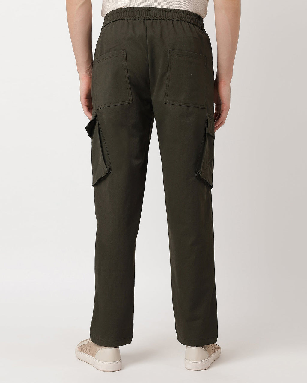 Olive-comfortable-cargos