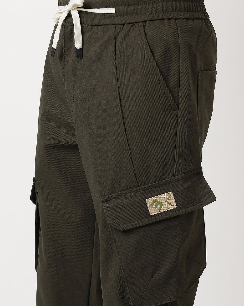 Olive-comfortable-cargos