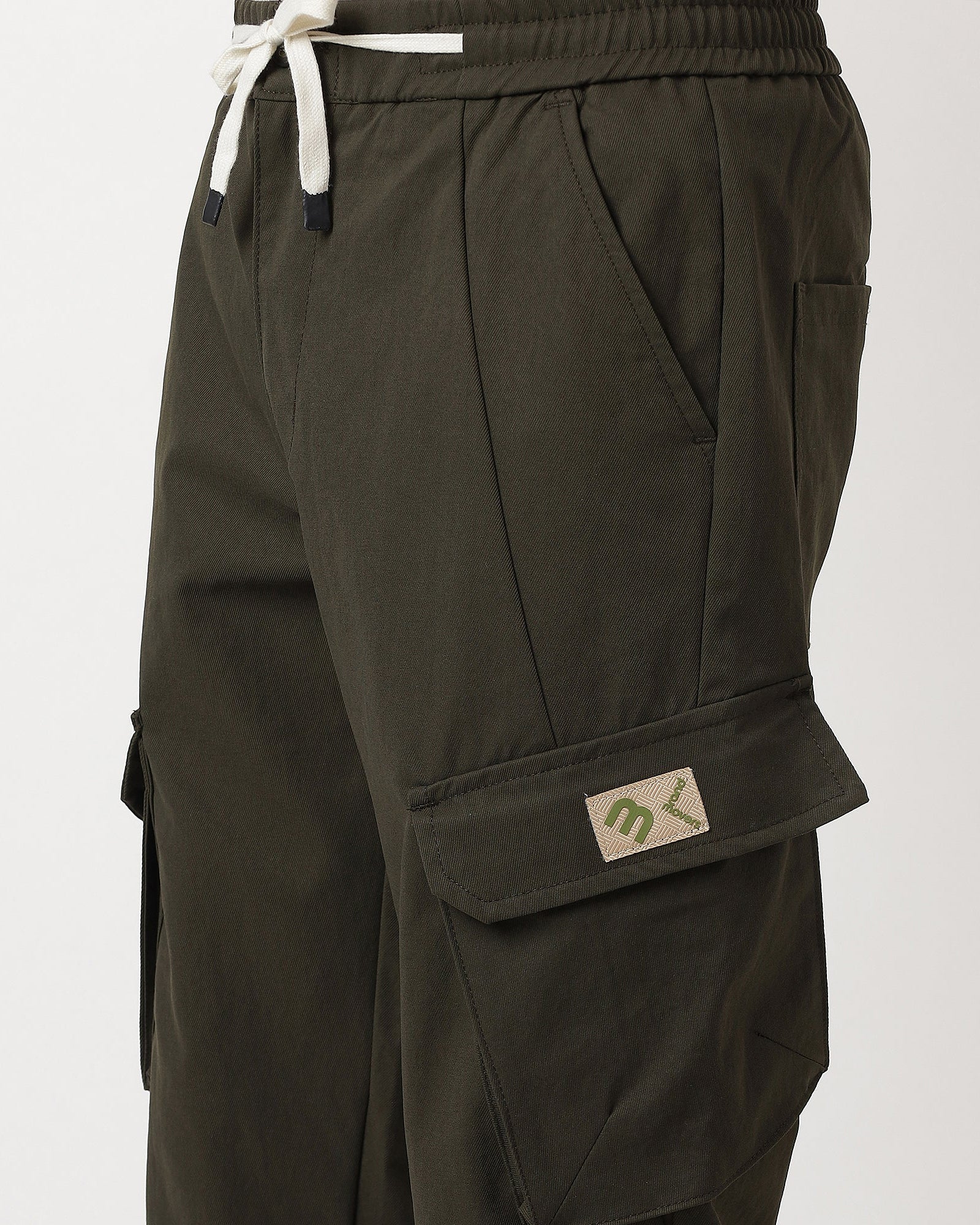 Olive-comfortable-cargos