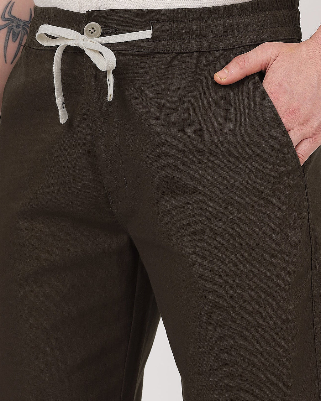 Premium and comfortable brown linen pants