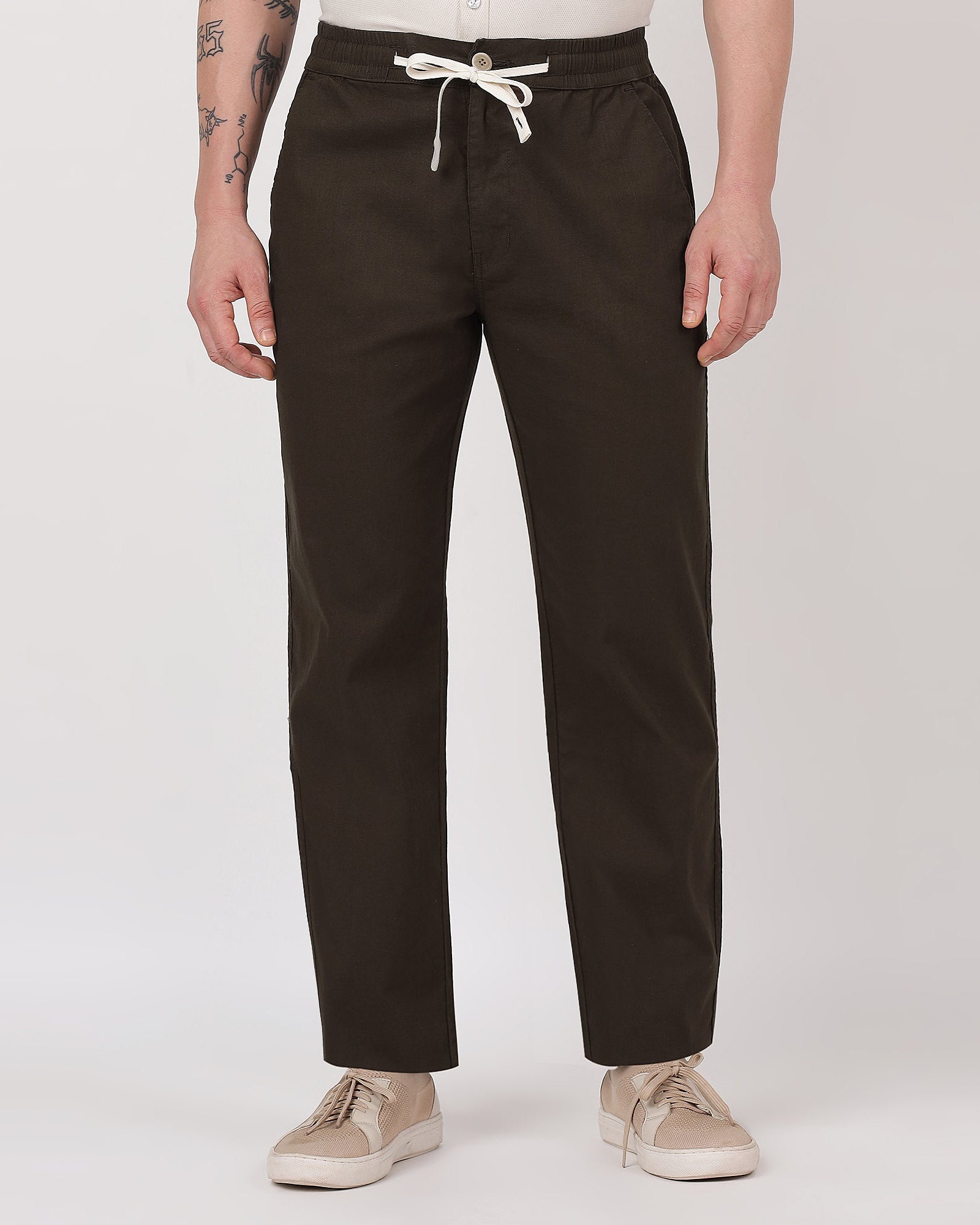 Premium and comfortable brown linen pants