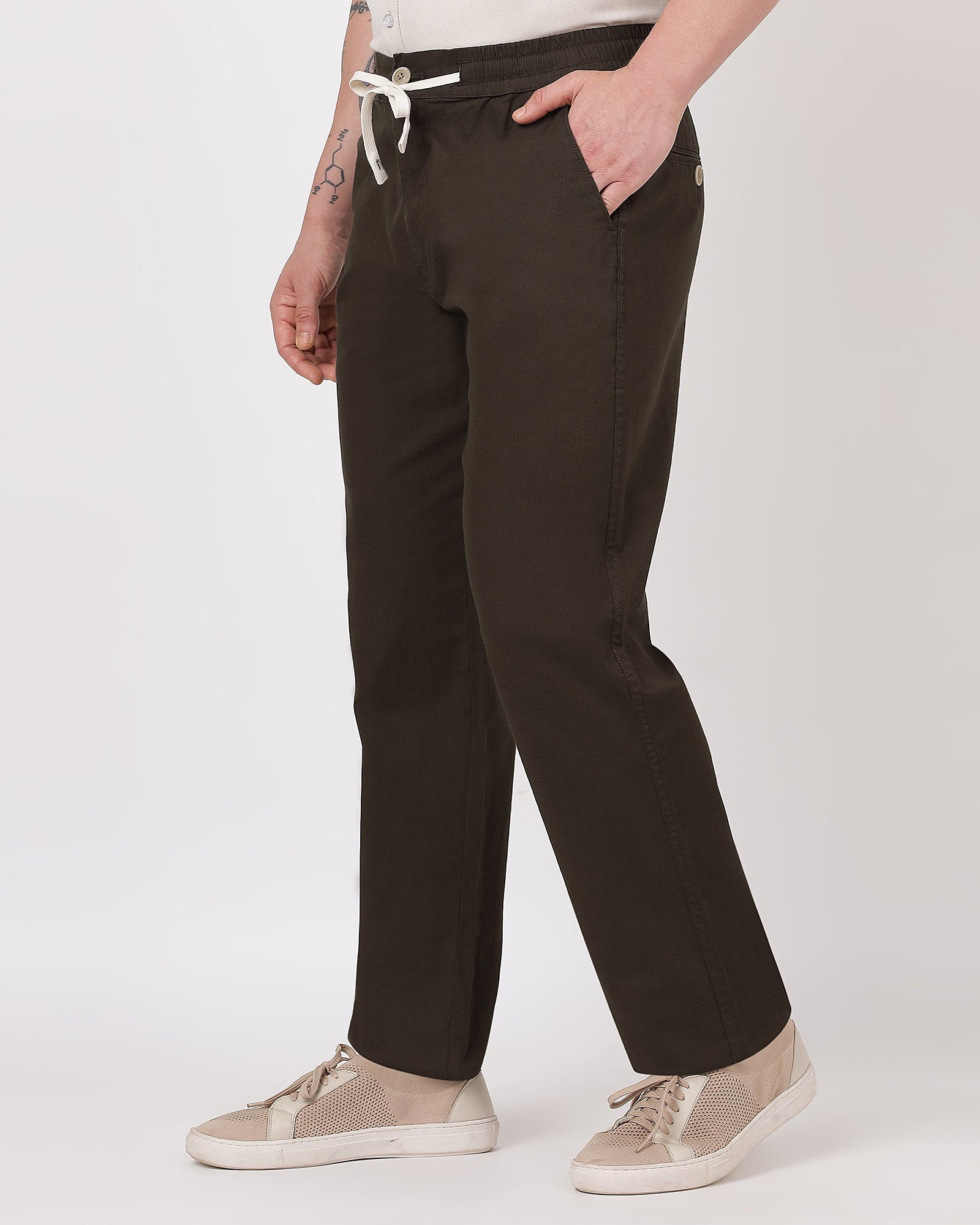 Premium and comfortable brown linen pants
