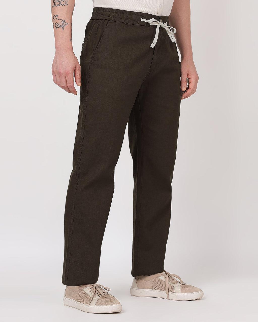 Premium and comfortable brown linen pants