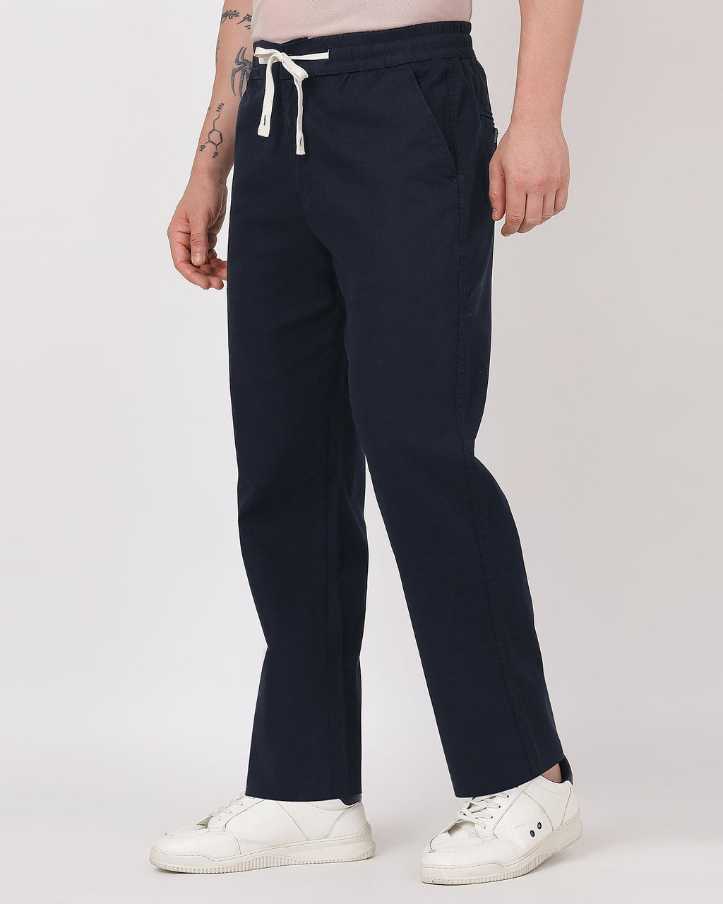 Premium and comfortable navy linen pants