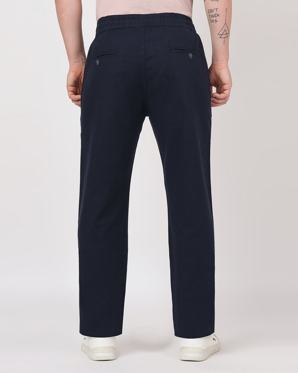 Premium and comfortable navy linen pants
