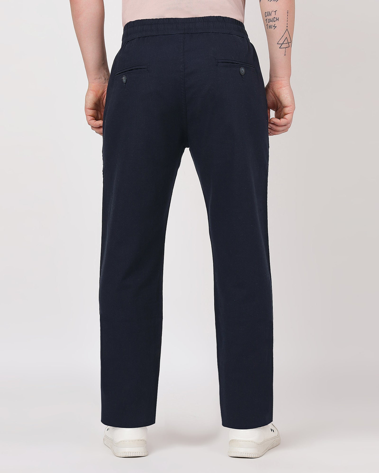 Premium and comfortable navy linen pants