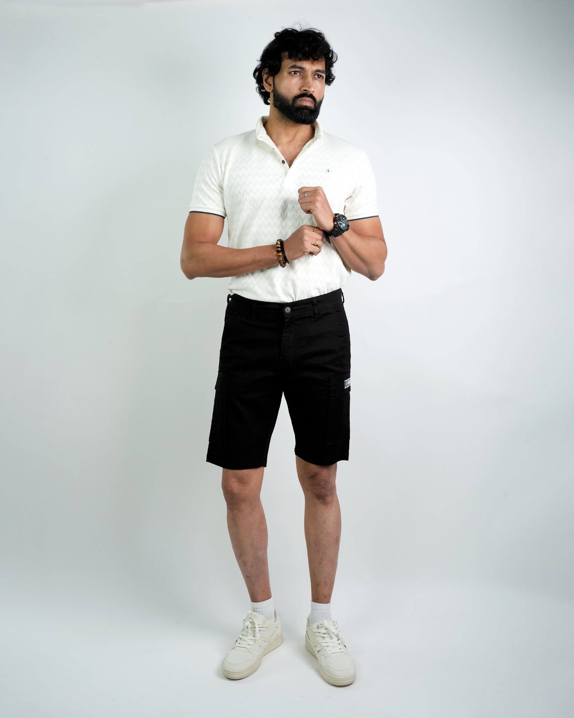 Cargo-Linen-Shorts-001-BLACK-1