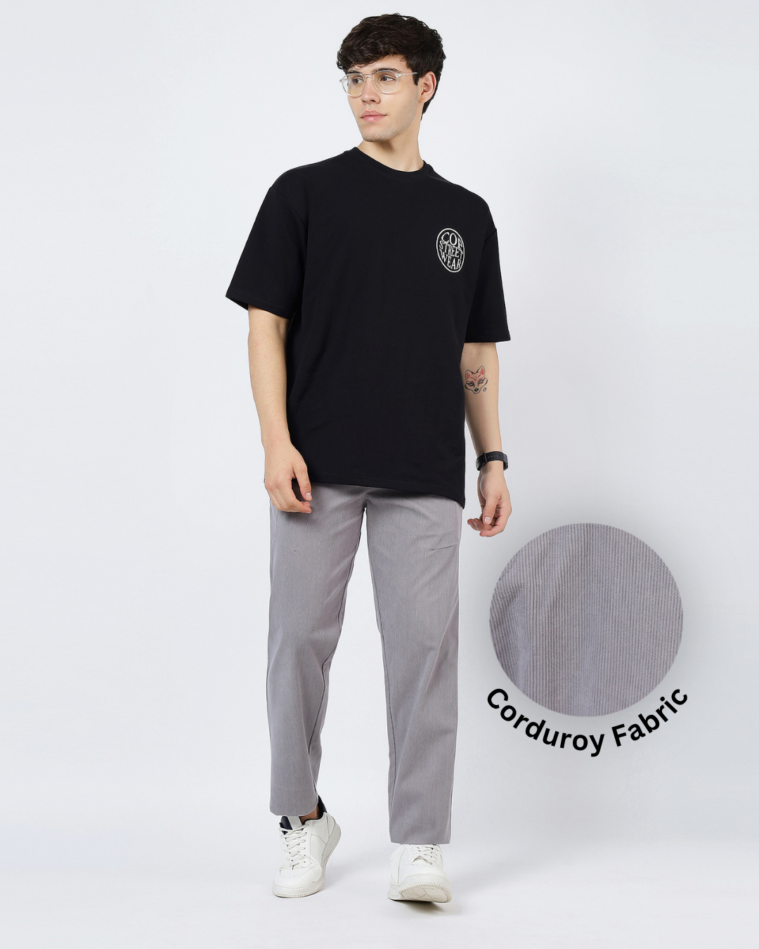 Corduroy Pants 002 [Grey]