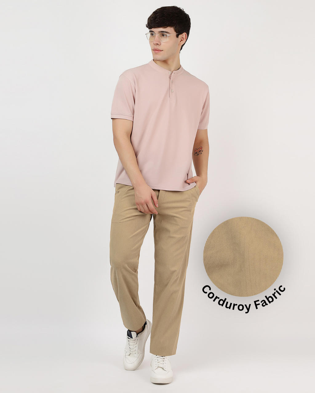 Corduroy Pants 002 [Beige]