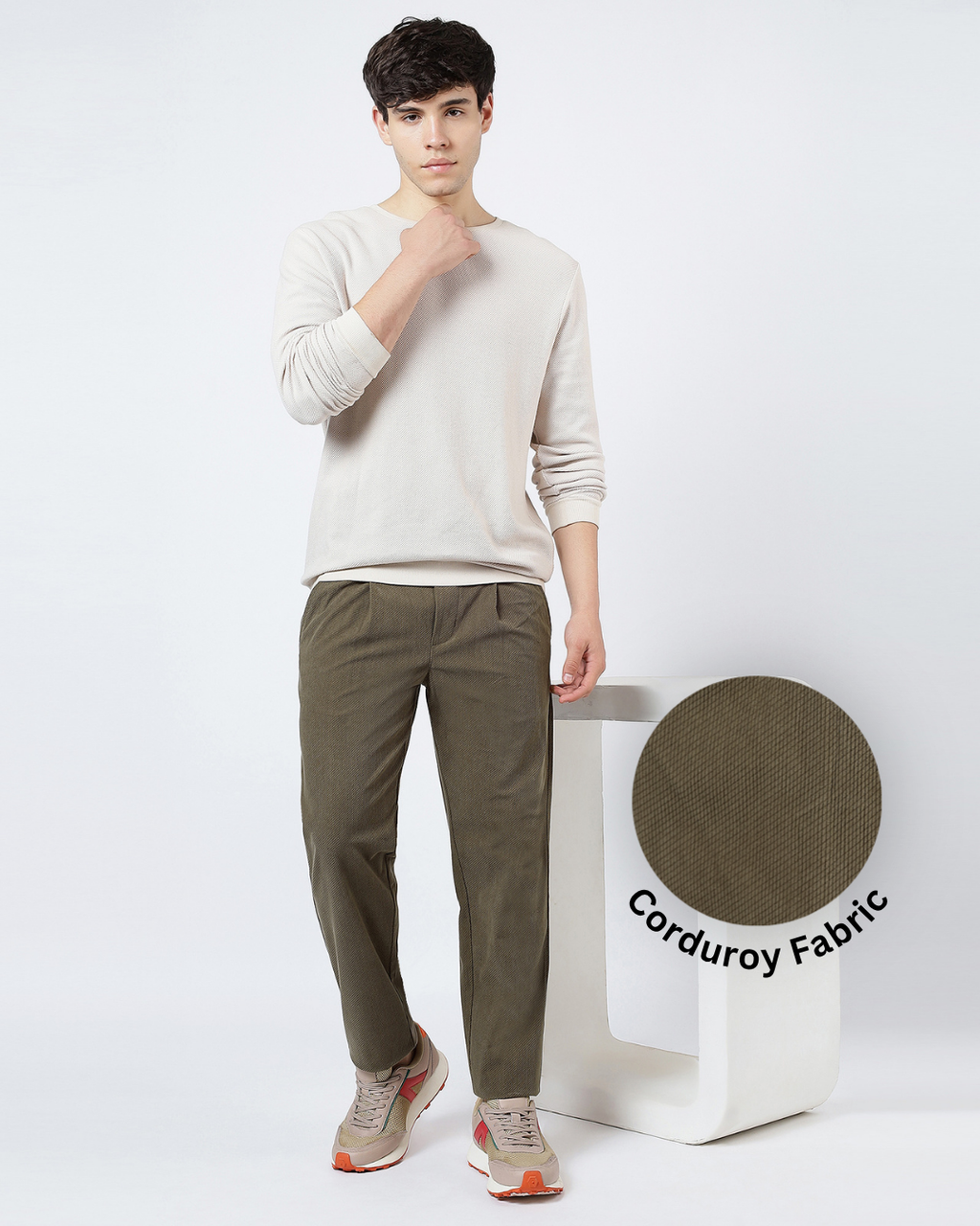 Corduroy Pants 001 [Olive]