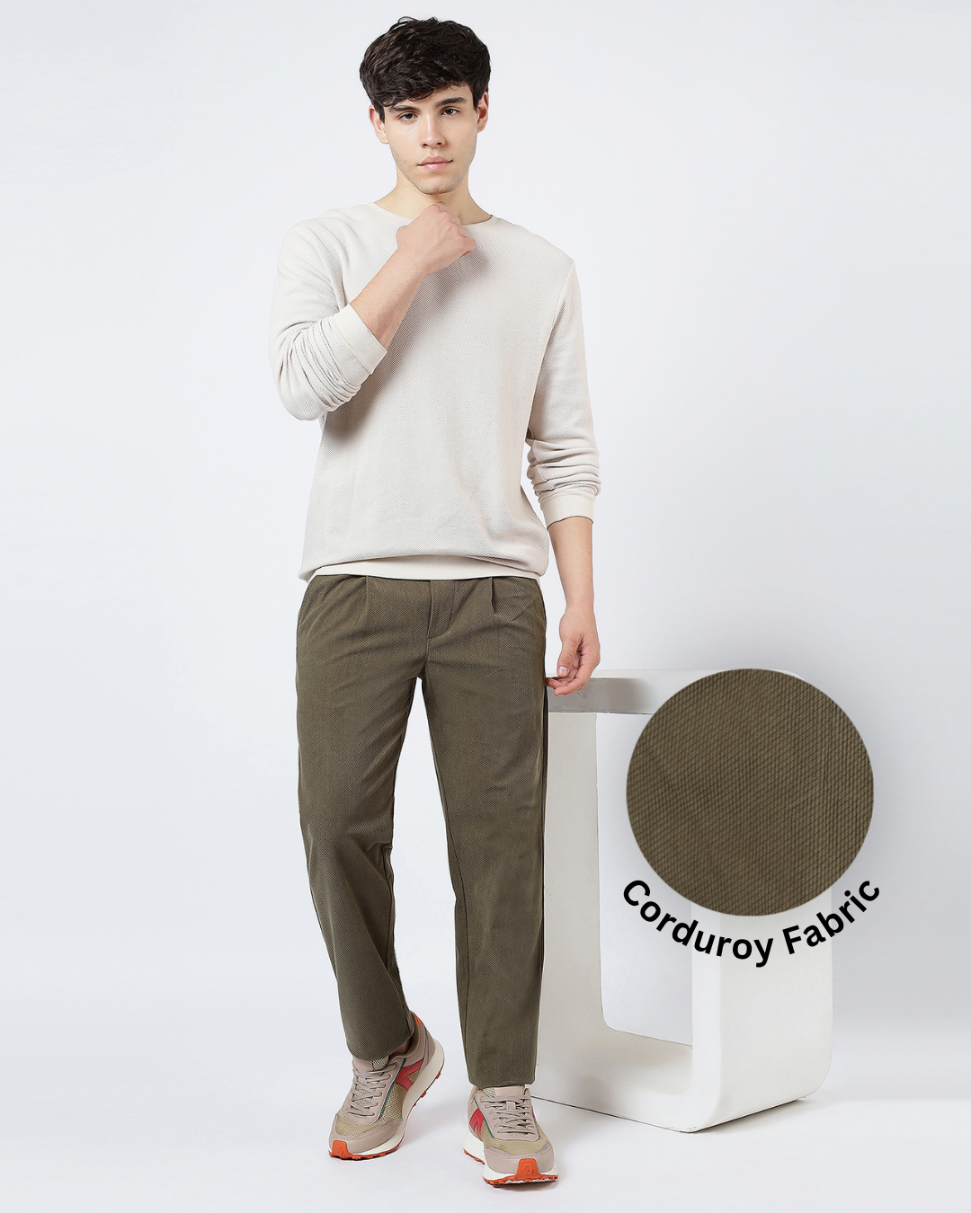 Corduroy Pants 001 [Olive]