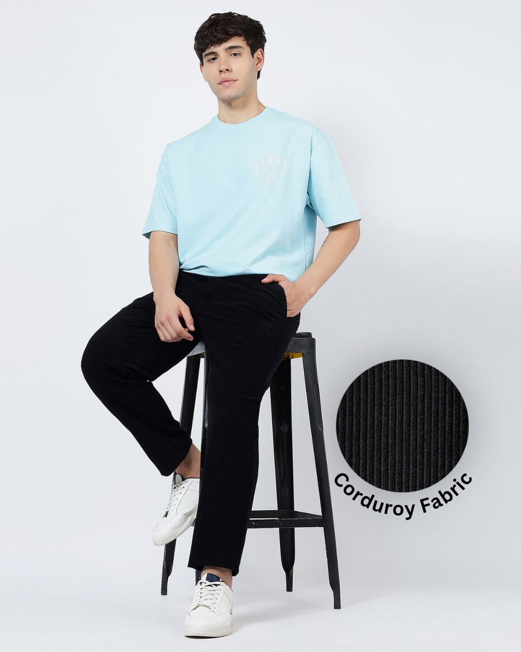 Corduroy Pants 002 [Black]